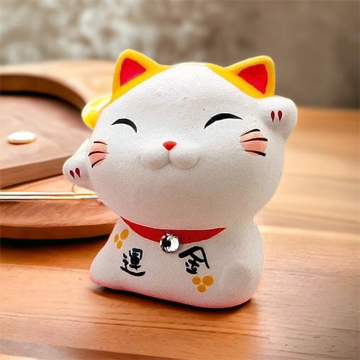 Lucky Charms: Handcrafted Maneki Feng shui Neko Cat for Every Aspiration