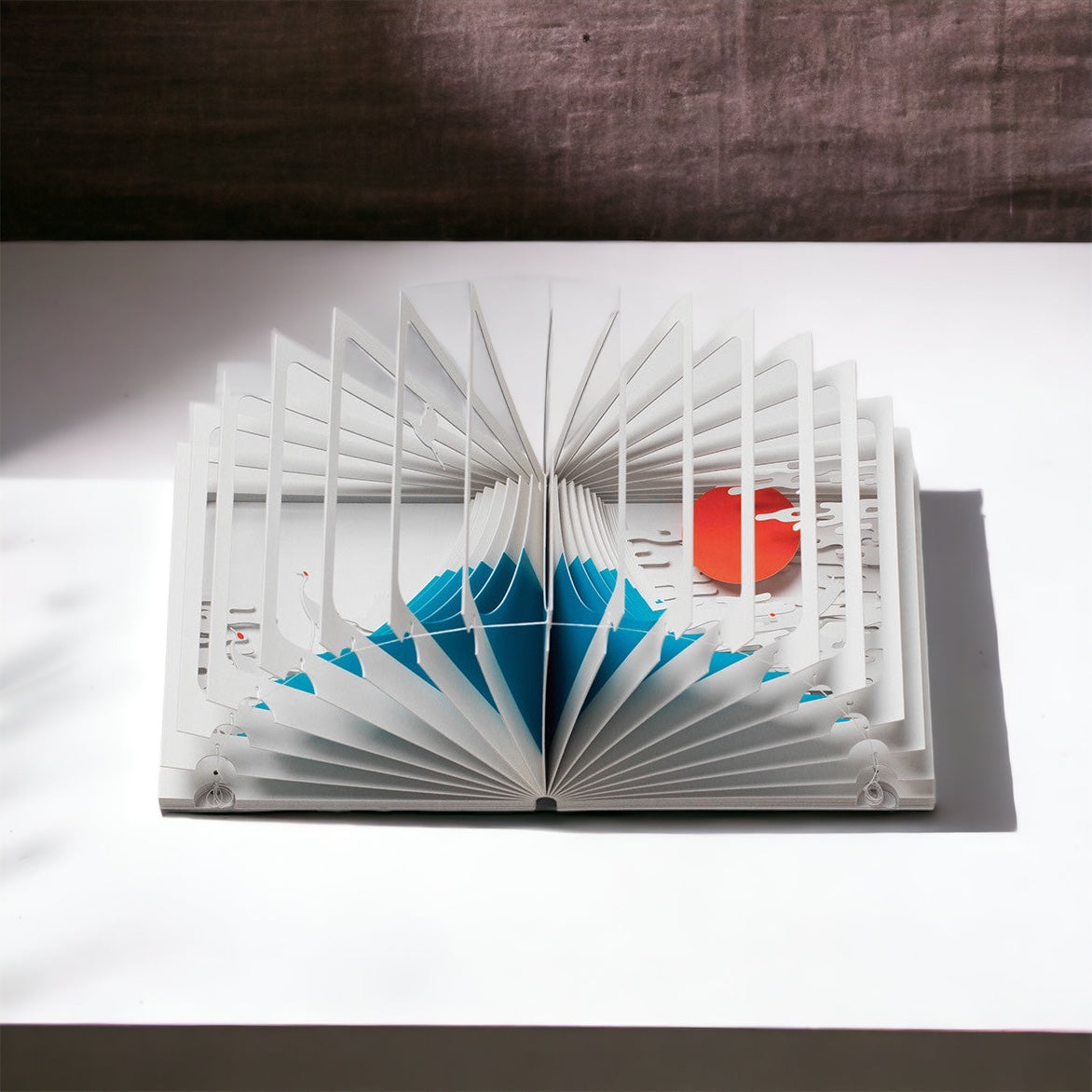 Wonder of Three-Dimensional Art: Mt. Fuji and Cranes 360° Diorama Book