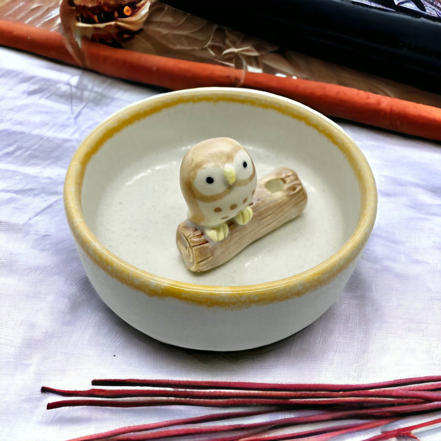 Mini Vase & Incense Stand (Owl)