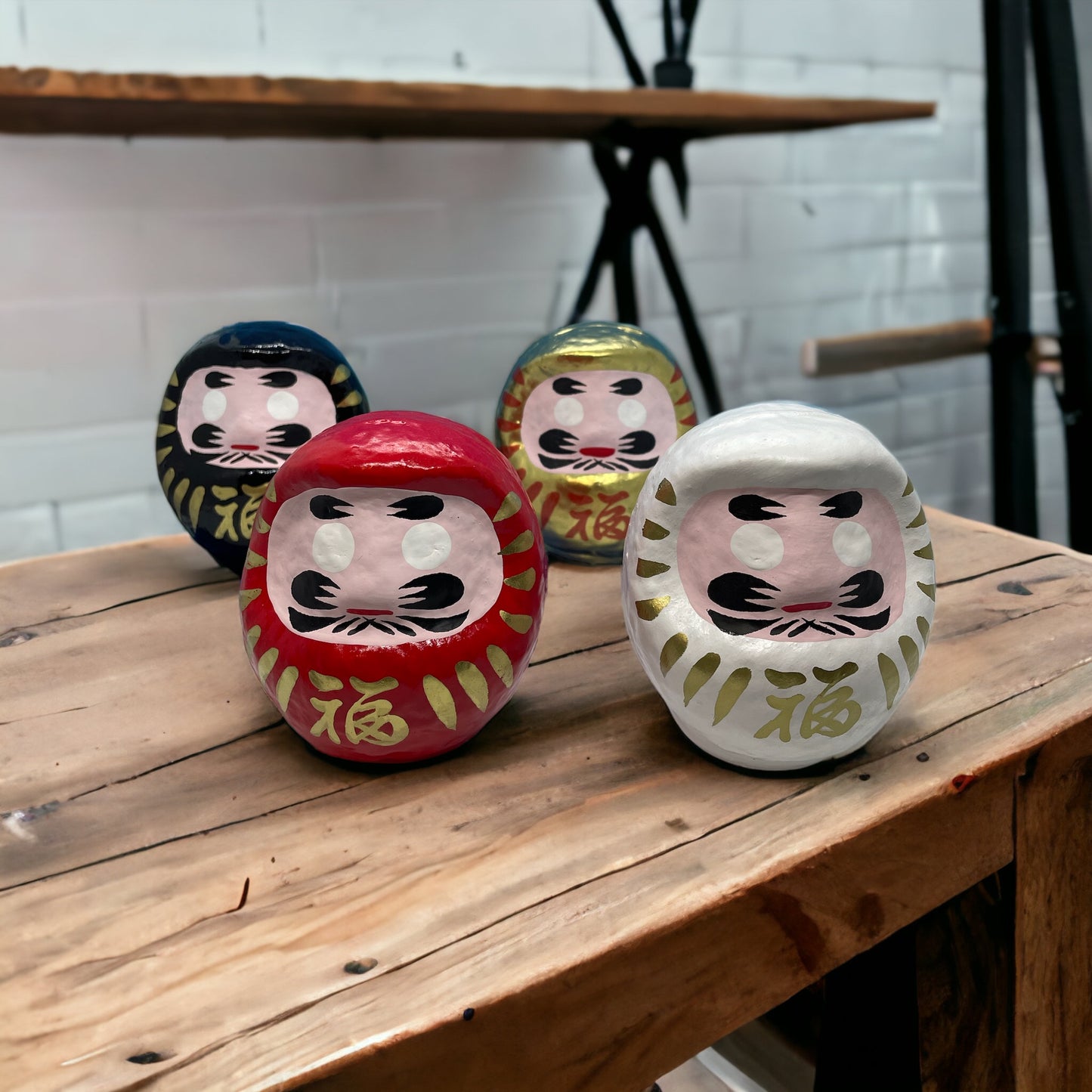 Unlocking Tradition and Fortune: The Enchanting World of Handcrafted Daruma Dolls (Size Small))