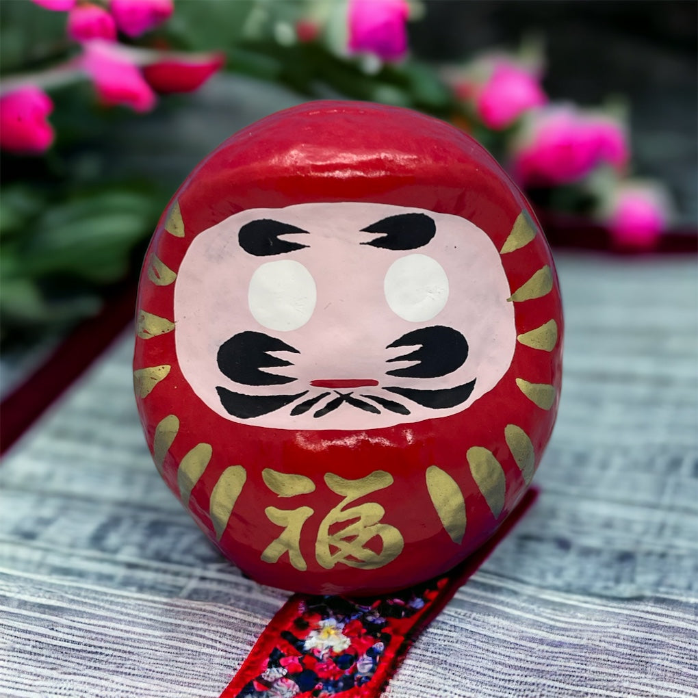 Unlocking Tradition and Fortune: The Enchanting World of Handcrafted Daruma Dolls (Size Small))