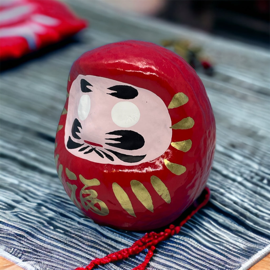 Unlocking Tradition and Fortune: The Enchanting World of Handcrafted Daruma Dolls (Size Small))