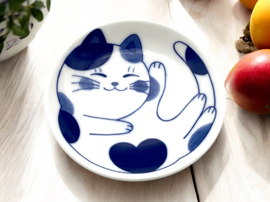 Napping Cat Little Plate (Mike) 10cm