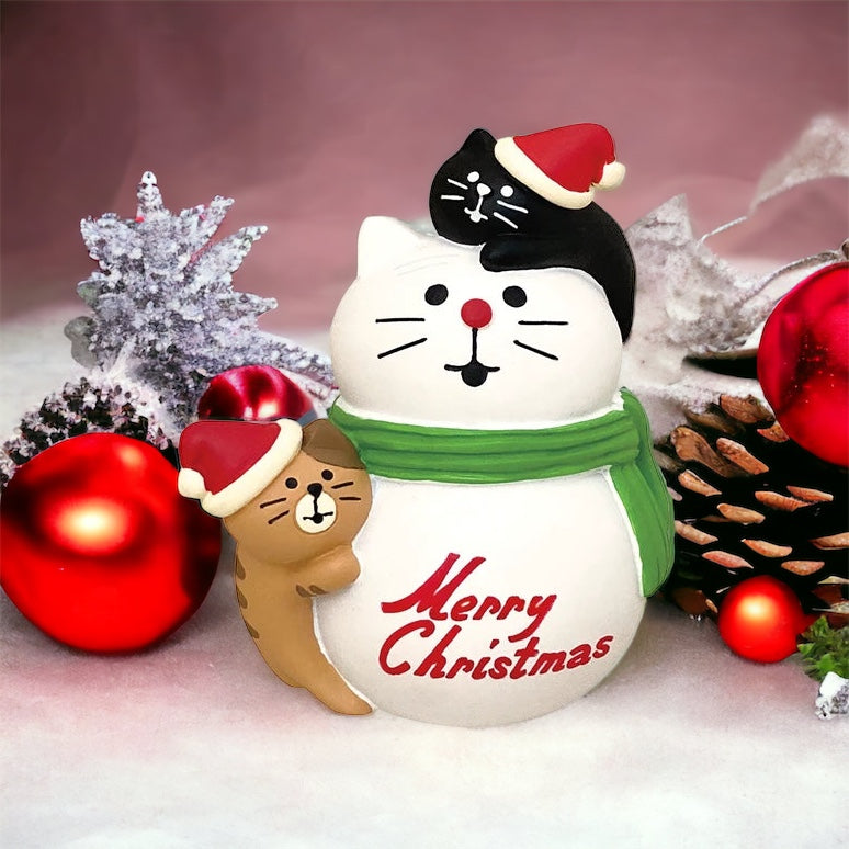 🐱Neko Snowman: A Purr-fect Christmas Decor for Cat Lovers! 🎄🏡