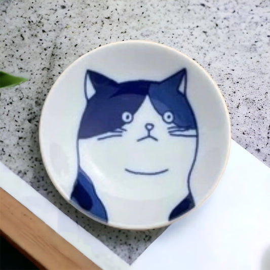 8cm🌟Mini Plate🐈Shichita Cat - Tiny Touch of Whiskered Wonder! 🐈 Mike