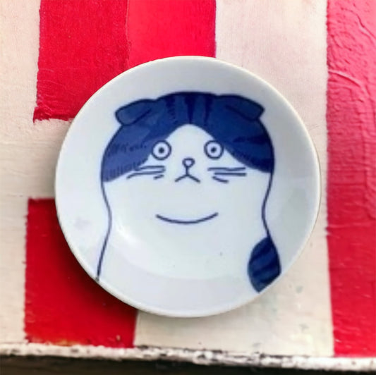 8cm🌟Mini Plate🐈Shichita Cat - Tiny Touch of Whiskered Wonder! 🐈 Scottish