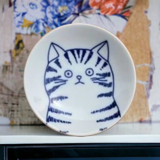 8cm🌟Mini Plate🐈Shichita Cat - Tiny Touch of Whiskered Wonder! 🐈 Dora