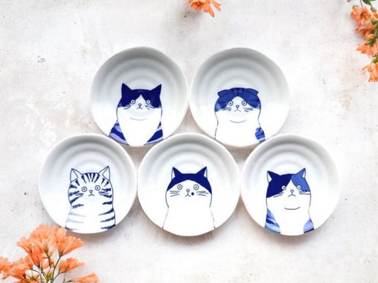 12cm✨Purr-fect Shichita Plate🐱: The Latest Gem in Our Cat Series Collection🍽️