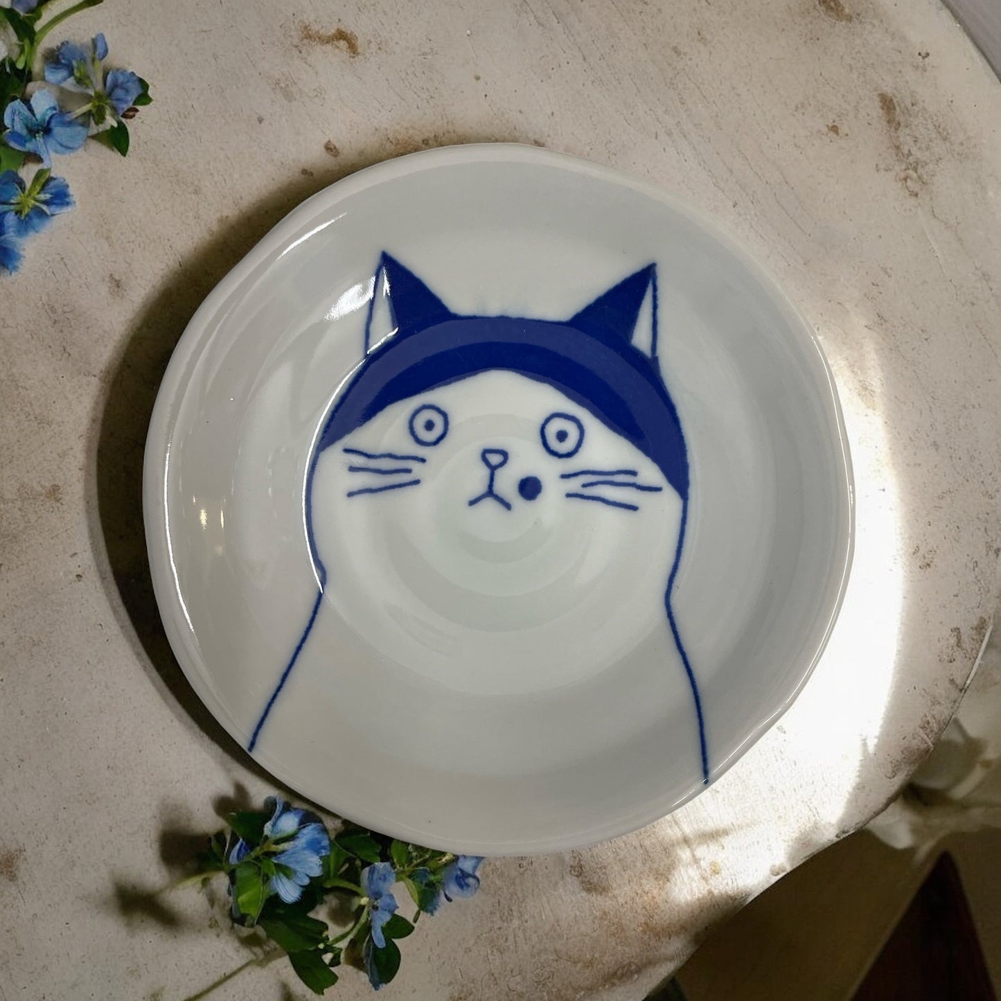 16cm🌟🐾 The Whisker-Worthy Shichita Cat Plate🐾🌟Nora