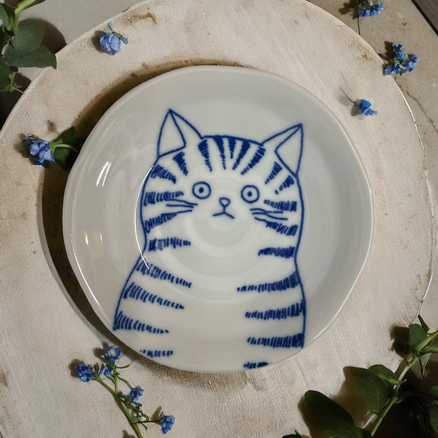 16cm🌟🐾 Shichita Cat Plate: Enlarge Your Love for Felines & Food!🐾🌟 Dora