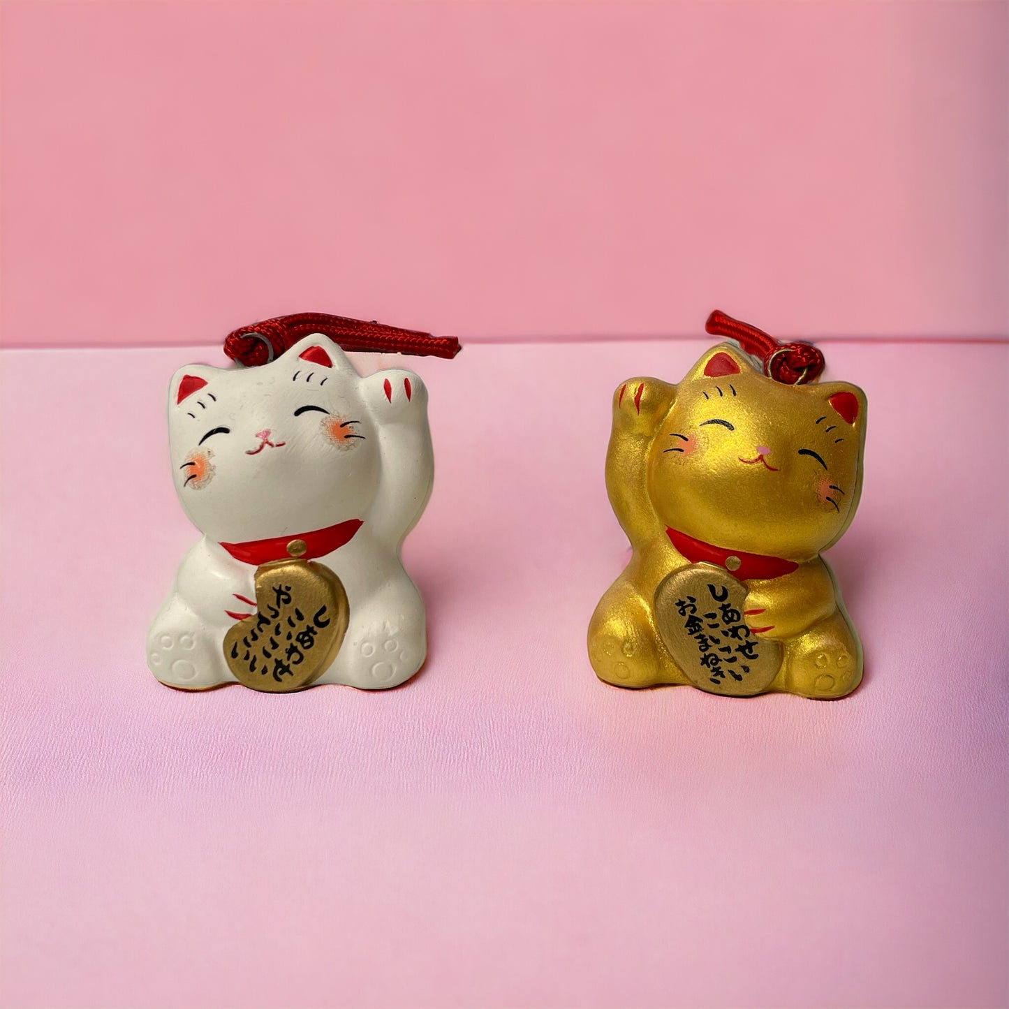 Fortune's Whisper: The Enchanting Gold Maneki Neko with Bell 🐱💖🔔🍀