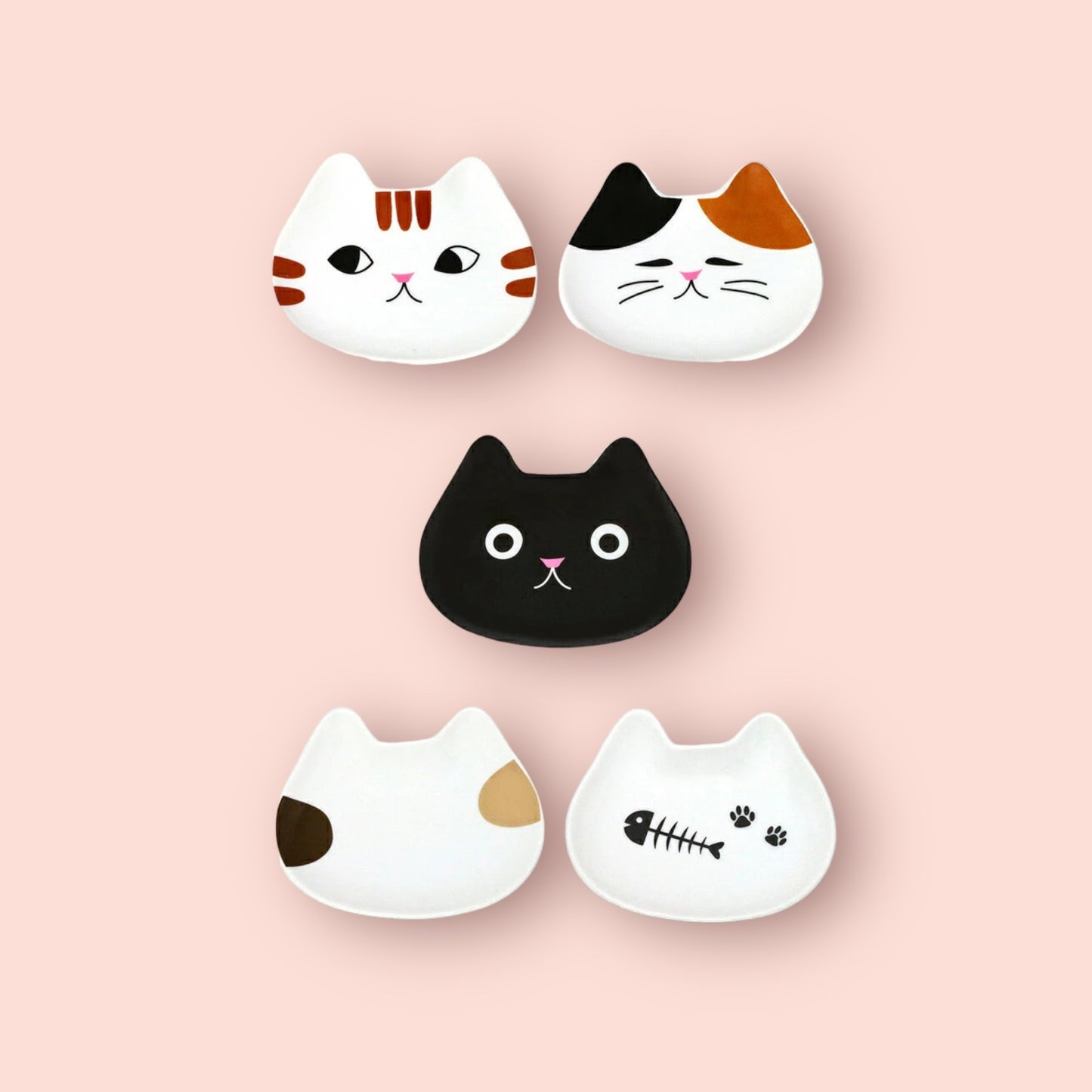 Charming Cat Face Small Plate: A Purr-fect Addition to Your Home 🐱✨  11.5cm (Mattari)