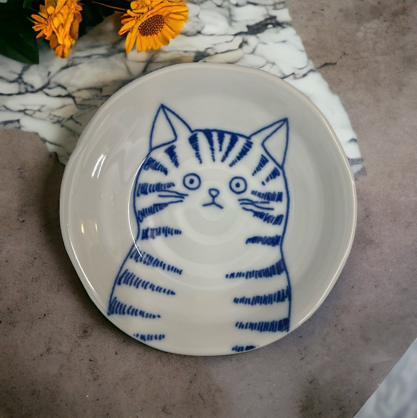 12cm✨Purr-fect Shichita Plate🐱: The Latest Gem in Our Cat Series Collection🍽️