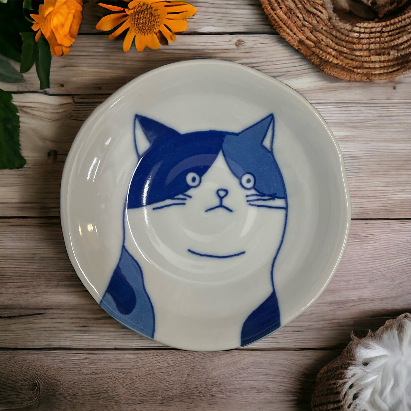 12cm✨Purr-fect Shichita Plate🐱: The Latest Gem in Our Cat Series Collection🍽️