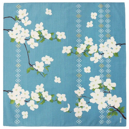 🌸✨ Transform Your Space: Exquisite Japanese Furoshiki/Poster 🖼️ "flowering dogwood"