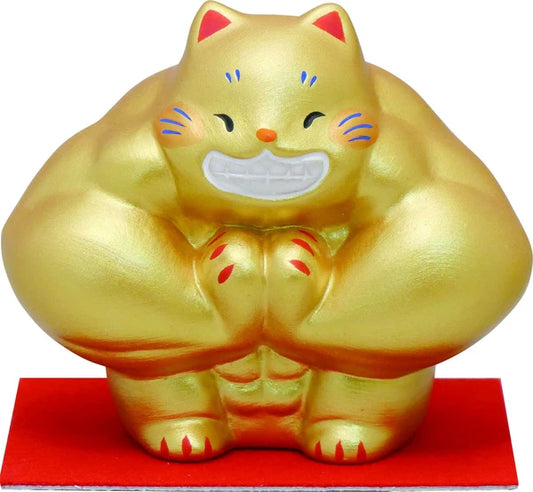 Large🏋️‍♂️💥 Power Up Your Decor with the Macho Cat Titan! 🏠 Most Masculine