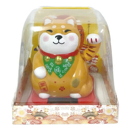 🐶✨ Solar Lucky Shiba – Waving for Good Fortune