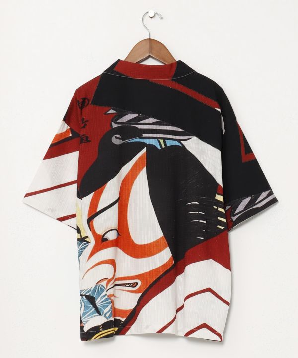 Medium👘Ukiyo-e Inspired Japanese Aloha Shirt🌸Rd Shibaraku
