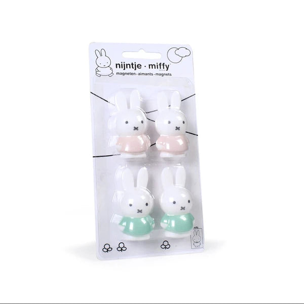 🐰🧲✨ Miffy Magnet Set – 4 pcs (Mix / Pastel)