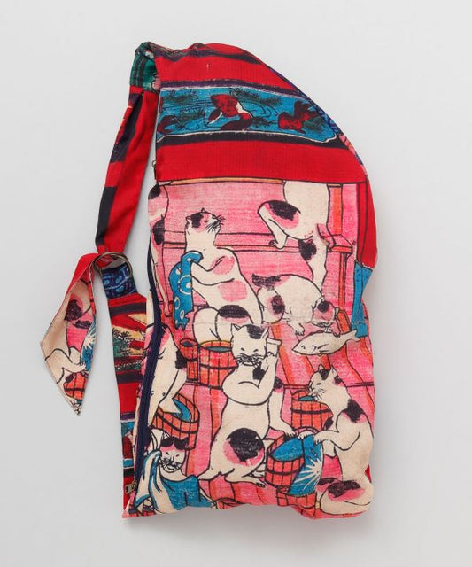 🎌 Ukiyo-e Flow Bag – Edo Art, Modern Motion 🌀Cat Bath