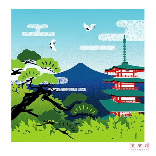 🌸✨ Transform Your Space: Exquisite Japanese Furoshiki/Poster 🖼️"Summer Mt.Fuji"