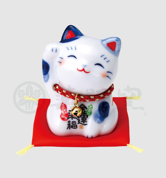 🐈✨Fortune Inviting Kitten Lucky Smiling Maneki-Neko Ornament 🔔 Brings Good Fortune