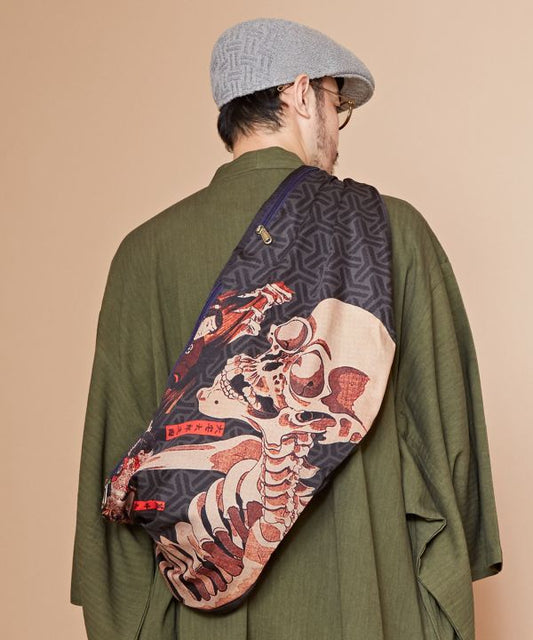 🎌 Ukiyo-e Flow Bag – Edo Art, Modern Motion 🌀Skull