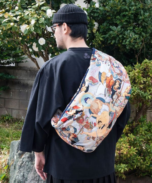 🎌 Ukiyo-e Flow Bag – Edo Art, Modern Motion 🌀Gods and Buddhas Shinbutsu